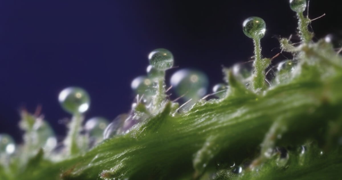 Marijuana Trichomes close up