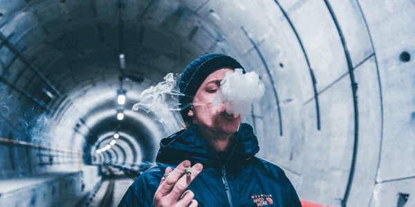 smoking weed and enjoying the flavor