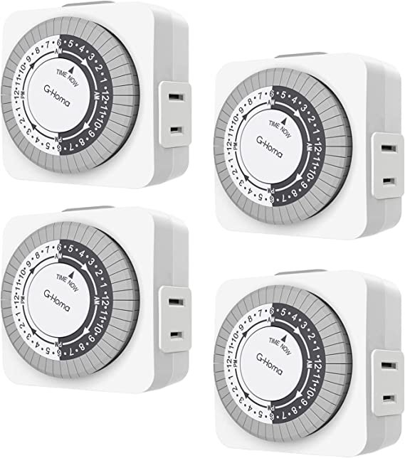 G-Homa Timers for Electrical Outlets 4 Packs