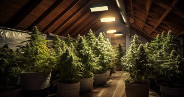 Attic grow marijuana for small growers
