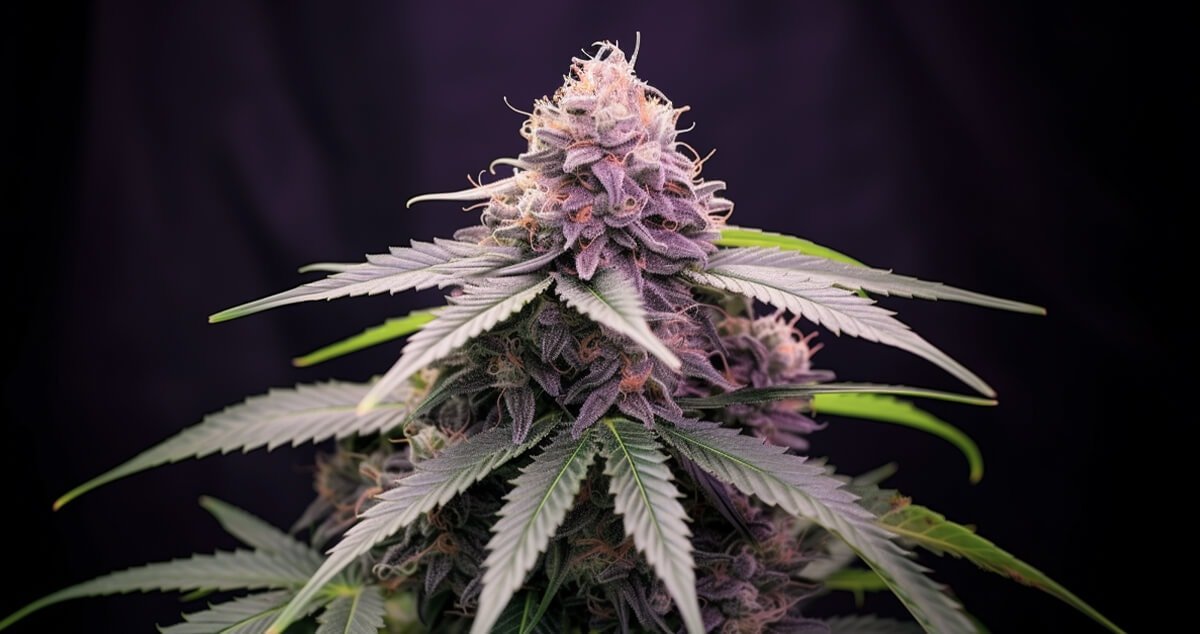 Ready to harvest Purple Lemonade marijuana plant