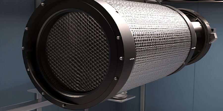 Example of an exhaust fan filter