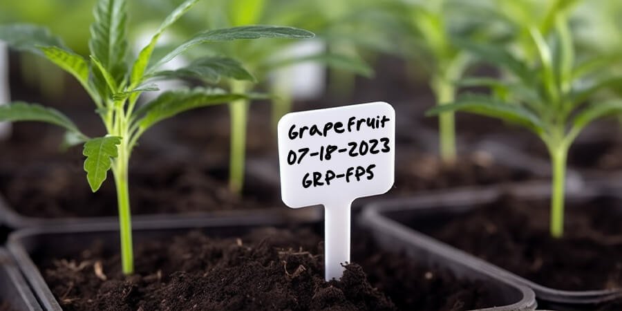 Plastic plant marker label