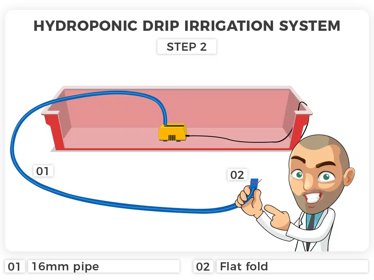 hydroponic drip irrigation system for weed plants