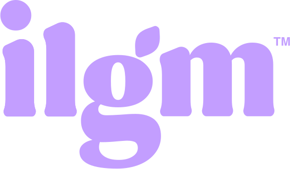 ILGM Monogram Logo Purple